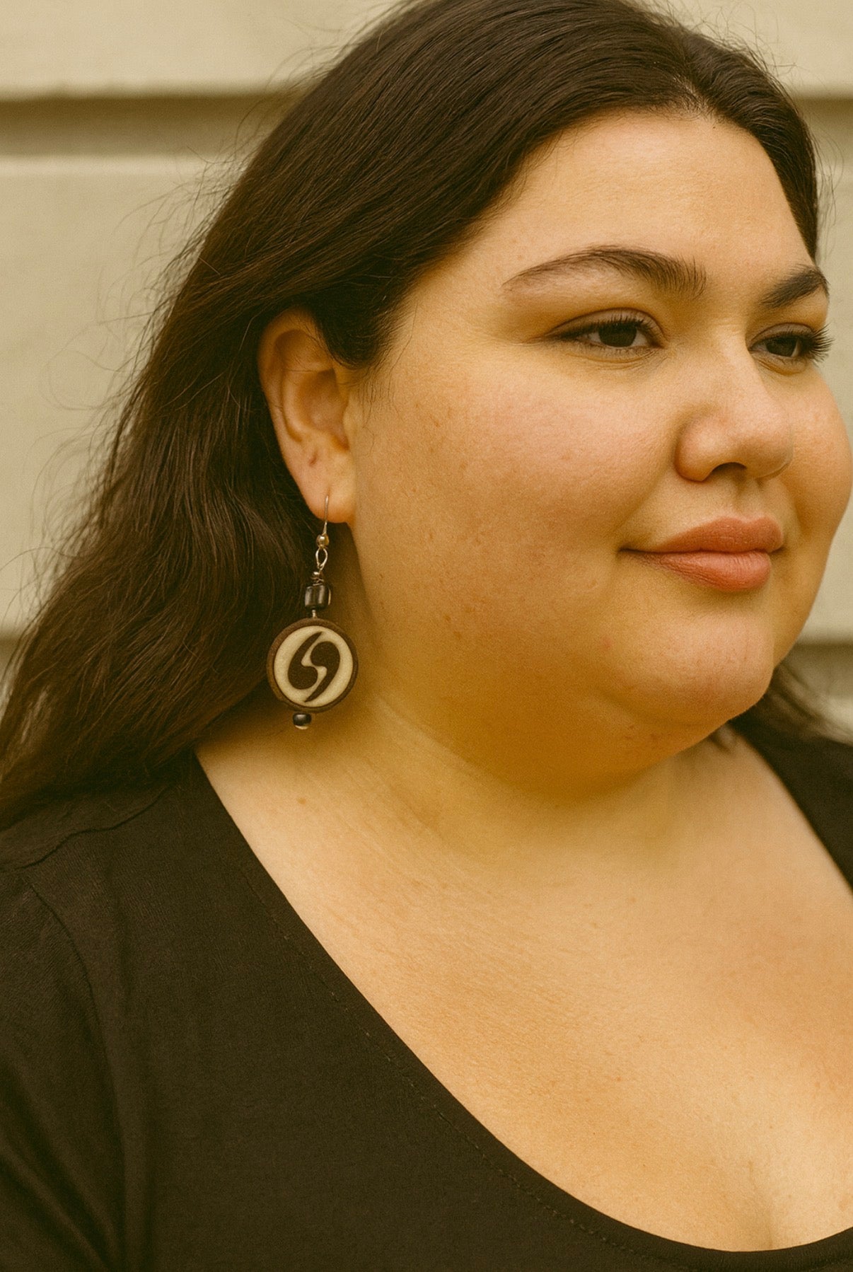 Indonesian Ying-Yang Balance Earrings