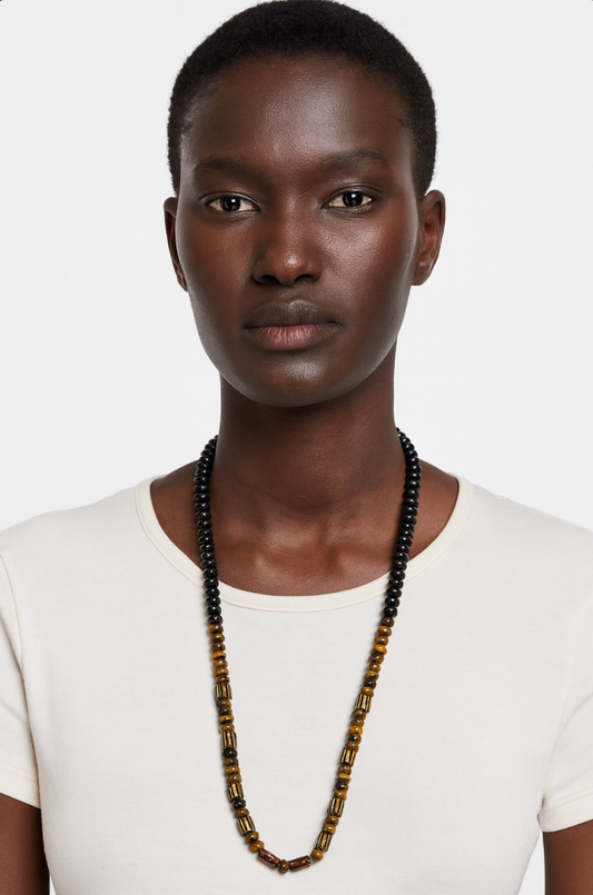 Safari Sunset Beaded Necklace