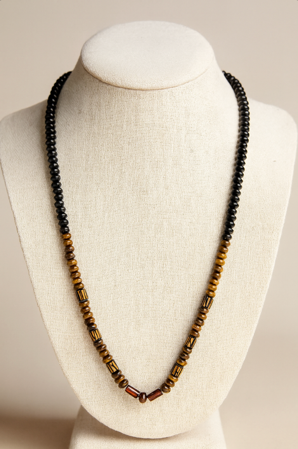 Safari Sunset Beaded Necklace