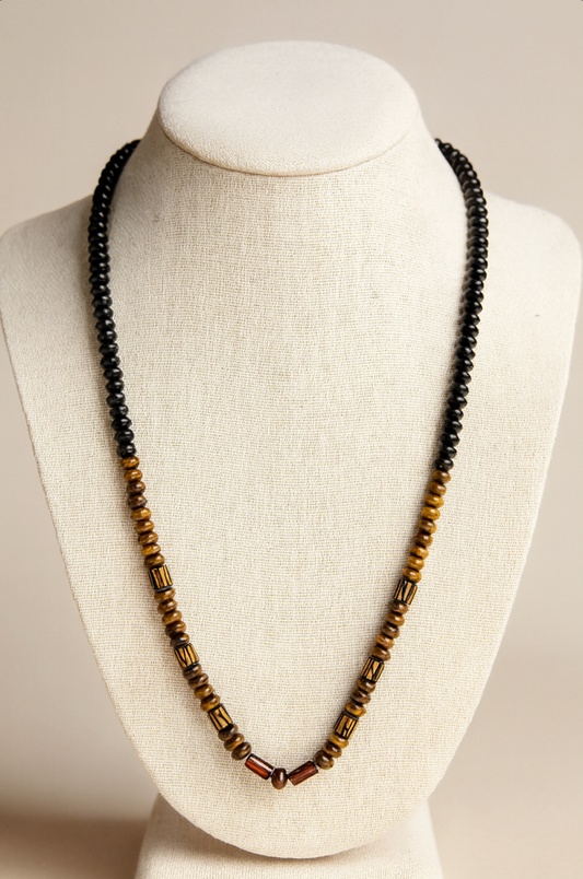 Safari Sunset Beaded Necklace